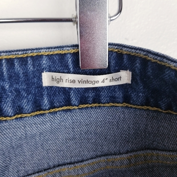 Wrangler High Rise Vintage 4" Denim Jean Shorts NWT - Picture 7 of 11